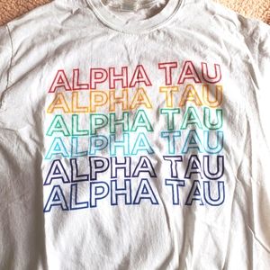 New Alpha Sigma Tau rainbow shirt